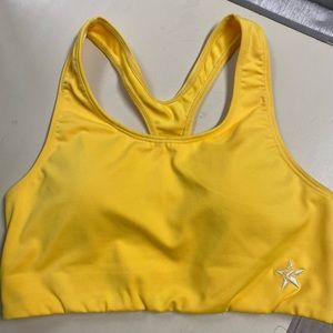 Yellow Rebel Sports Bra Adult XS Perfect Condition